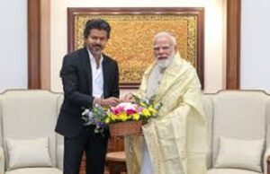 पीएम नरेंद्र मोदी से मिले CM थलापति विजय; हाथों में गुलदस्ता, चेहरे पर मुस्कान…25 मिनट की मीटिंग से चढ़ेगा राजनीतिक पारा