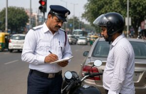 सड़क पर स्टंट और साइलेंसर से पटाखे फोड़ना पड़ा भारी, पुलिस ने काट दिया 5 हजार का चालान