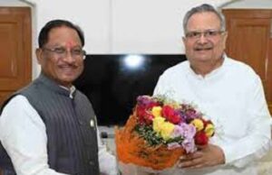 मुख्यमंत्री विष्णु देव साय ने विधानसभा अध्यक्ष डॉ. रमन सिंह को वैवाहिक वर्षगांठ पर दी बधाई