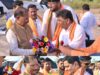 गरियाबंद पहुंचे मुख्यमंत्री विष्णु देव साय का भाजपा कार्यकर्ताओं ने किया जोरदार स्वागत
