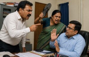 पंचायत इंसपेक्टर को दफ्तर घुसकर चप्पल से मारने के लिए उकसाने वाले पति पत्नी पर कार्रवाई की मांग तेज