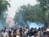कॉजपा संसद मार्च – शास्त्री भवन के निकट प्रदर्शनकारियों पर आंसू गैस के गोले छोड़े गए
