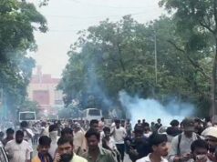 कॉजपा संसद मार्च – शास्त्री भवन के निकट प्रदर्शनकारियों पर आंसू गैस के गोले छोड़े गए
