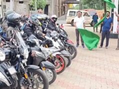 महिला बाइकर्स की दल उदंती सीतानदी टाईगर रिजर्व के देवधारा जलप्रपात का भ्रमण कर, एक पेड़ मां के नाम अभियान के तहत पौधा रोपण कर दिया संदेश