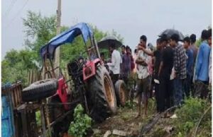 बिलासपुर में भीषण ट्रैक्टर हादसा: रोपा लगाने जा रहे 19 मजदूरों से भरा ट्रैक्टर पलटा, 2 की मौत, 5 गंभीर