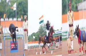 राजधानी रायपुर – घुड़सवारों के साहस,महिला बैग पाईपर बैंड की लय और श्वान दल के रोमांचक प्रदर्शन से सजा स्वतंत्रता दिवस समारोह