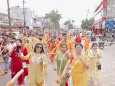 हर-हर महादेव के जयघोष से गूंजा रायपुर, 500 से अधिक शिवभक्तों की भव्य कांवड़ यात्रा