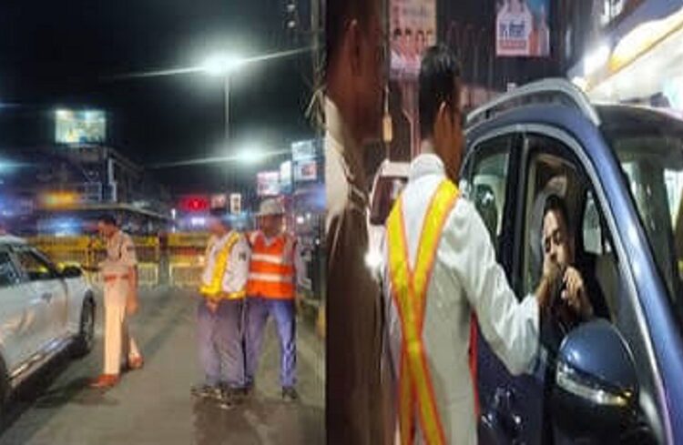 रायपुर में नशे में गाड़ी चलाने वालों पर सख्ती, यातायात पुलिस ने एक रात में 32 ड्राइवर पकड़े