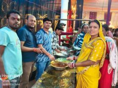 युवा मंच गणेश उत्सव मैनपुर द्वारा भव्य महाभंडारे का आयोजन हजारों श्रद्धालुओं ने पाया प्रसाद