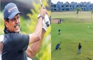 नवा रायपुर में आयोजित ‘डीपी वर्ल्ड नवा रायपुर ओपन 2026’ की ट्रॉफी का शुभारंभ