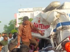 एंबुलेंस और ट्रैक्टर-ट्रॉली की भीषण भिड़ंत, नर्स की मौके पर मौत, तीन घायल