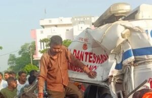 एंबुलेंस और ट्रैक्टर-ट्रॉली की भीषण भिड़ंत, नर्स की मौके पर मौत, तीन घायल