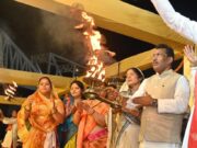 महानदी तट पर गंगा आरती से गूंजा राजिम, आरु साहू की छत्तीसगढ़ी लोक प्रस्तुतियों ने बांधा समां